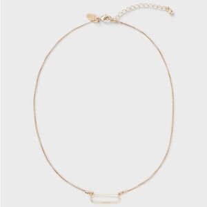 SOLD - Club Monaco Oval Necklace - Gold